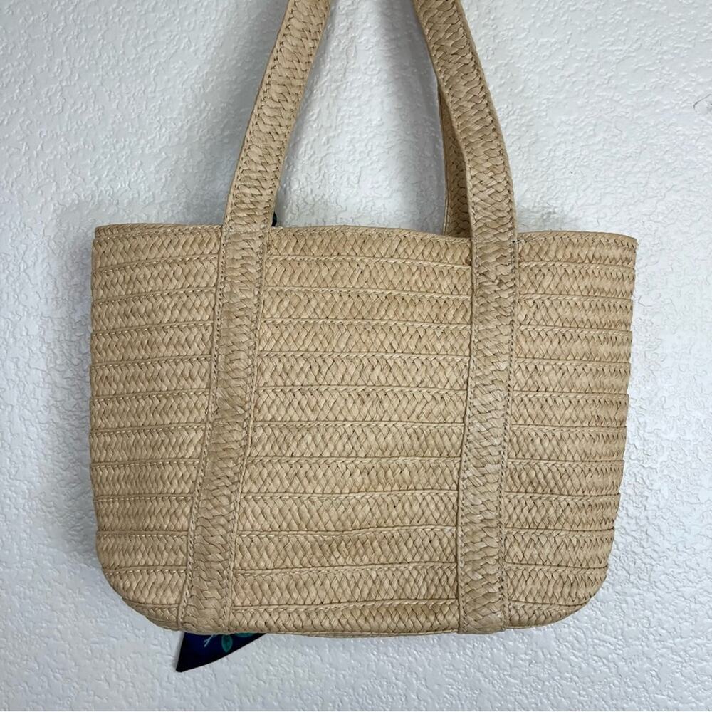 From Draper James •Straw Bag with Floral Scarf - Picture 8 of 10